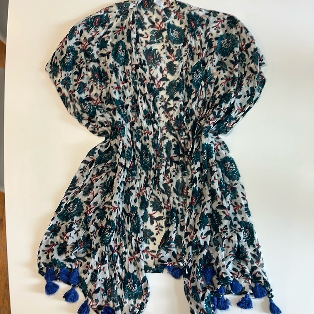 J.Crew Floral kimono/cover up